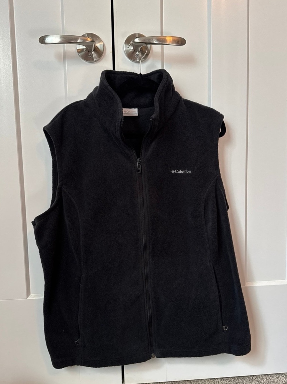 2X Columbia Black Fleece Zip Vest